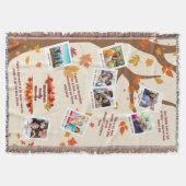 Autumn Tree Family Quotes & Memories Photo Collage Deken (Voorkant)