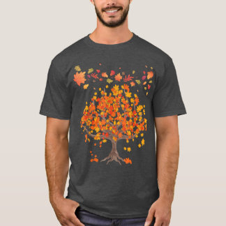 Autumn Tree Leaves Nature Forest Fall69 T-shirt