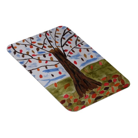 Autumn Tree Magnet Magneet (Rechterzijde)