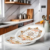 Autumn Tree Mandala Fall Foliage & Thanksgiving Papieren Bordje