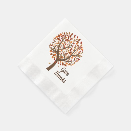 Autumn Tree Napkins Servet (Hoek)