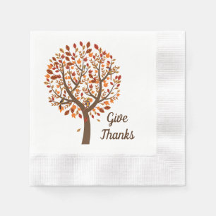 Autumn Tree Napkins Servet