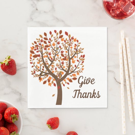 Autumn Tree Napkins Servet (Insitu)