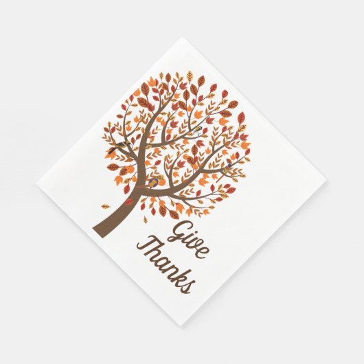 Autumn Tree Napkins Servet (Hoek)