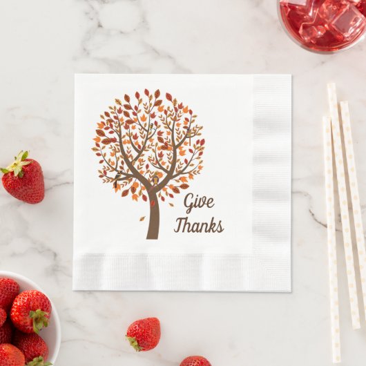 Autumn Tree Napkins Servet (Insitu)