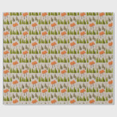 Autumn Tree Pattern Wrapping Paper Cadeaupapier (Vlak)