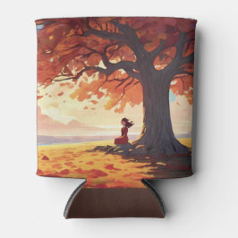 Autumn Tree Prayer Girl Blikjeskoeler