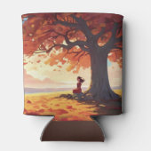 Autumn Tree Prayer Girl Blikjeskoeler (Achterkant)