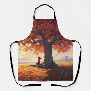 Autumn Tree Prayer Girl Schort