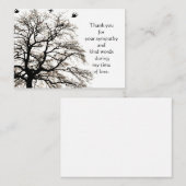 Autumn Tree Thank You Card Notitiekaartje (Voorkant / Achterkant)