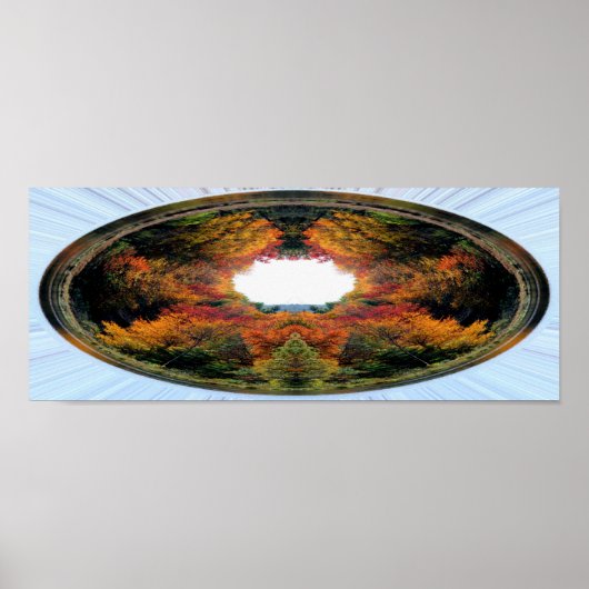 Autumn Trees Abstracte Fotokunst Poster (Voorkant)