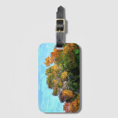 AUTUMN TREES BAGAGELABEL (Voorkant (verticaal))