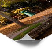 Autumn Trees Bourton op het Poster van de waterkra (Hoek)