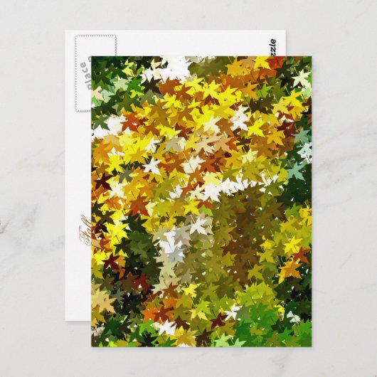 AUTUMN TREES BRIEFKAART (Voorkant / Achterkant)