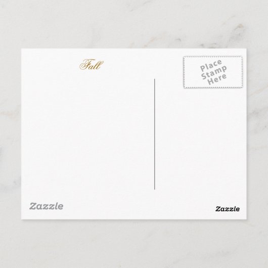 AUTUMN TREES BRIEFKAART (Achterkant)