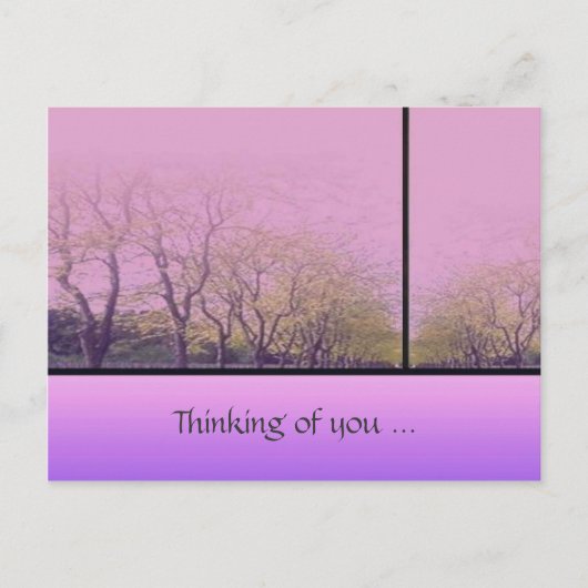 Autumn Trees Briefkaart (Voorkant)