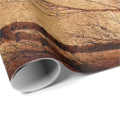 Autumn Trees Bruin Oranje bos Cadeaupapier (Rol Hoek)