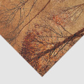 Autumn Trees Bruin Oranje bos Tissuepapier (Detail)