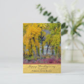 Autumn Trees Business Thanksgiving Briefkaart (Staand voorkant)