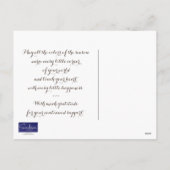 Autumn Trees Business Thanksgiving Briefkaart (Achterkant)