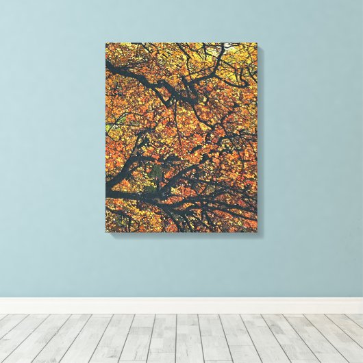 AUTUMN TREES CANVAS AFDRUK (Insitu (Houten vloer))