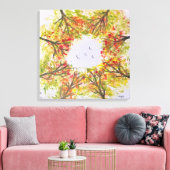 Autumn Trees Canvas Afdruk (Insitu (Woonkamer))