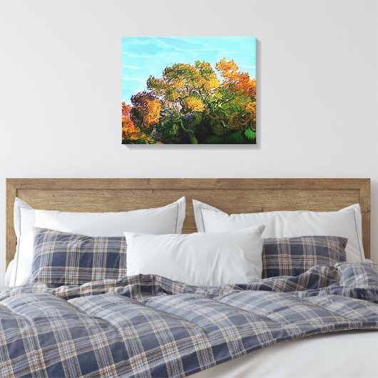 AUTUMN TREES CANVAS AFDRUK (Insitu (Slaapkamer))
