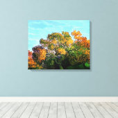 AUTUMN TREES CANVAS AFDRUK (Insitu (Houten vloer))
