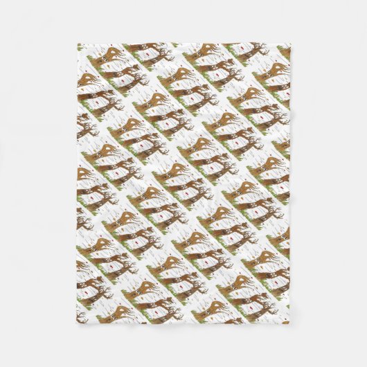 Autumn Trees Fleece Blanket Deken (Voorkant)