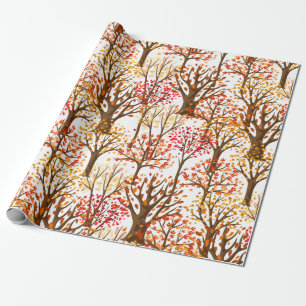Autumn Trees Forest Leaves Cadeaupapier