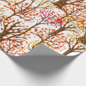 Autumn Trees Forest Leaves Cadeaupapier (Hoek)