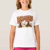 Autumn Trees Girls T-Shirt (Voorkant)