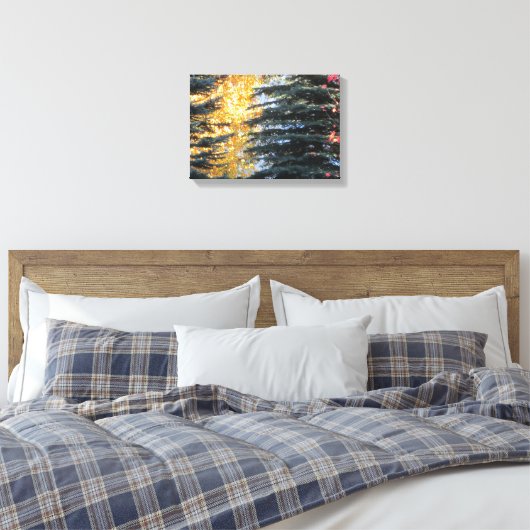 Autumn Trees in Whistler, B.C. Canvas Afdruk (Insitu (Slaapkamer))