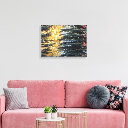 Autumn Trees in Whistler, B.C. Canvas Afdruk (Insitu (Woonkamer))