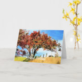 AUTUMN TREES KAART (Gele Bloem)