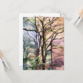 AUTUMN TREES KAART (Voorkant / Achterkant in situ)