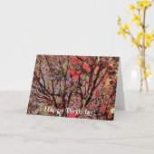 AUTUMN TREES KAART (Gele Bloem)