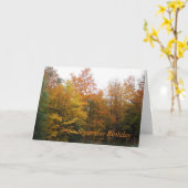 Autumn Trees Kaart (Gele Bloem)