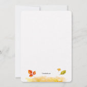 Autumn Trees Open House Kaart (Achterkant)