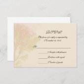 Autumn Trees RSVP-kaart RSVP Kaartje (Voorkant / Achterkant)