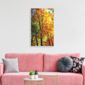 Autumn Trees Stretched Canvas Print (Insitu (Woonkamer))