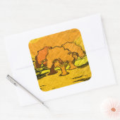 AUTUMN TREES VIERKANTE STICKER (Envelop)