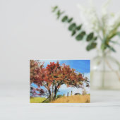 AUTUMN TREES VISITEKAARTJE (Staand voorkant)