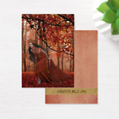 Autumn Tryst Gift Label Visitekaartjes (Bureau)