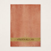 Autumn Tryst Gift Label Visitekaartjes (Achterkant)