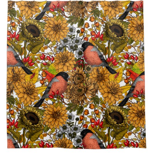 Autumn tuin 1 douchegordijn (Voorkant)