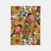 Autumn tuin 1 fleece deken (Voorkant)