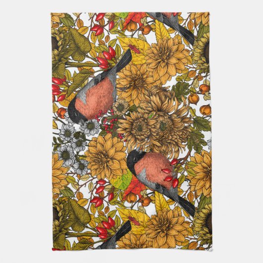 Autumn tuin 1 theedoek (Verticaal)