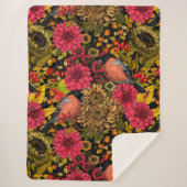 Autumn tuin 2 sherpa deken (Voorkant)