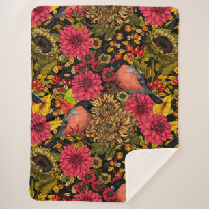 Autumn tuin 2 sherpa deken